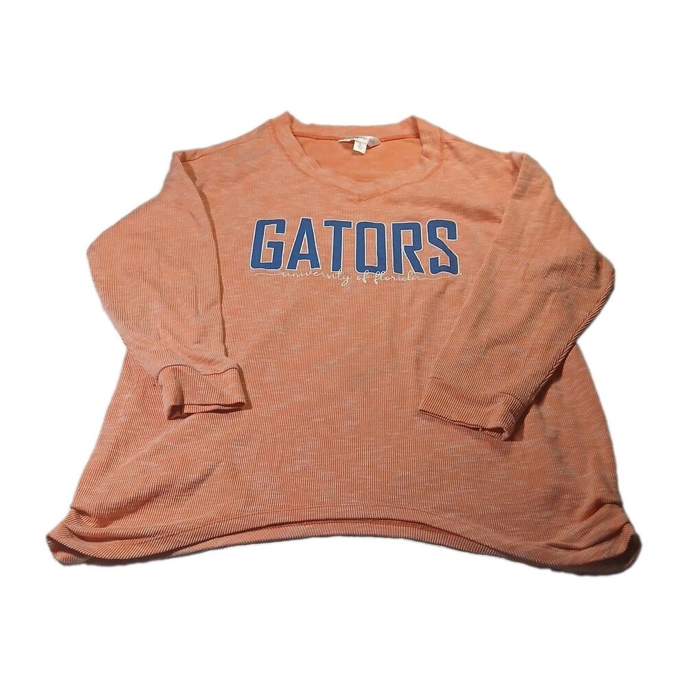 Flying Colors Florida Gators Top Women's L Orange Knit Sweater